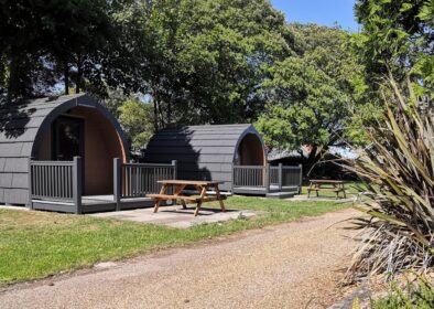 Hire camping pods on the Suffolk Coast.