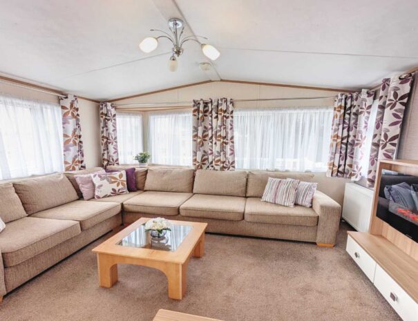 A bright spacious openplan living area.